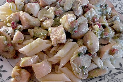 Penne in Huhn - Champignonsauce 2
