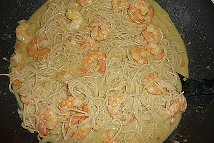 Mie - Nudeln mit Riesengarnelenschw&auml;nzen 3