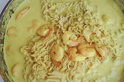Mie - Nudeln mit Riesengarnelenschw&auml;nzen 1