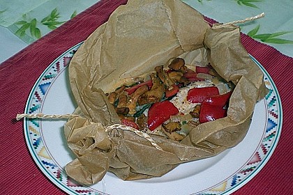 Rotbarschfiletp&auml;ckchen mit Pfifferlingen 1