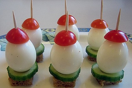 Schummelpilze mit Wachteleiern (2 Sorten) 1