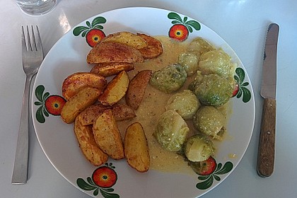Rosenkohl in Currysauce 3