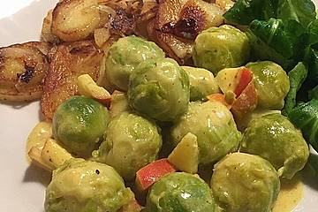 Rosenkohl in Currysauce