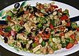 Warmer Bohnensalat mit Tofu