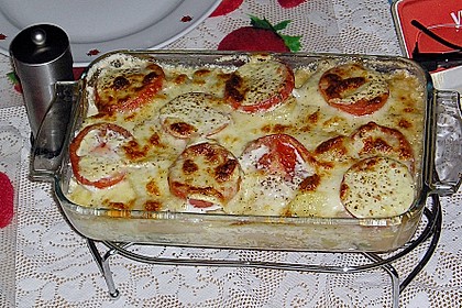 Schwarzwurzel - Kartoffelauflauf &uuml;berbacken