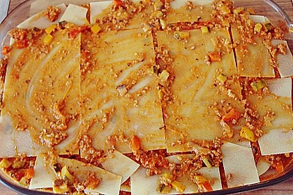 Gem&uuml;se - Fleisch - Lasagne 1