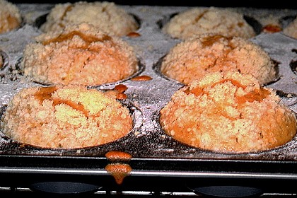 K&uuml;rbismuffins mit &Auml;pfeln