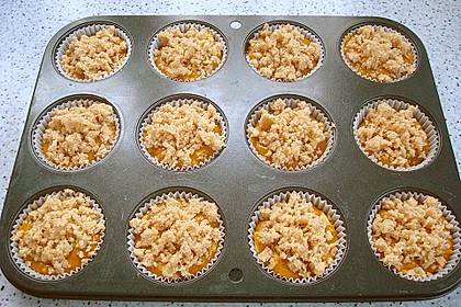 K&uuml;rbismuffins mit &Auml;pfeln 2