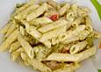 Penne mit Brokkoli und Pilzen