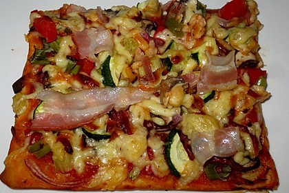 Pizza al Funghi e Pancetta 3