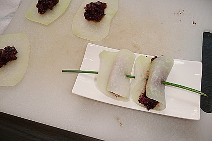 Kohlrabirouladen mit 3 F&uuml;llungen 9