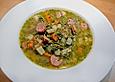 Schnelle Gr&uuml;nkohlsuppe mit Senf