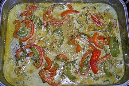 Schweineschnitzel mit Paprikarahm