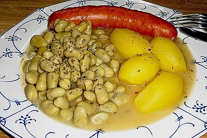 Dicke Bohnen mit Mettendchen