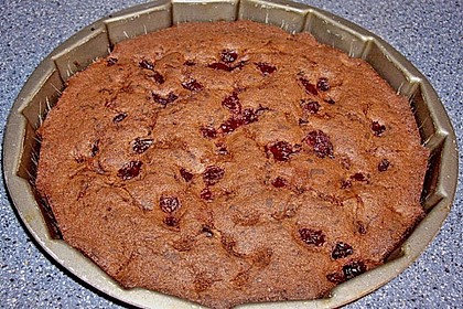 Rotweinkuchen mit Kirschen 7