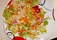 Ziegenk&auml;seb&auml;llchen im Speckmantel auf Karotten - Endivien - Salat