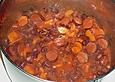 Rote ungarische Bohnensuppe