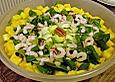 Feldsalat mit Krabben an Orangendressing
