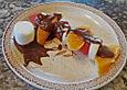 Obstspie&szlig;e mit Schoko - Marshmallow - Sauce