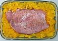 Putenrolle mit Pfirsich