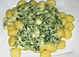 Gnocchi mit Rucola - K&auml;se - Sauce