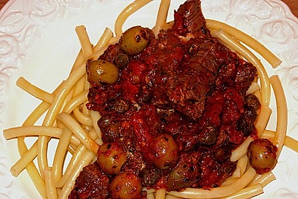 Makkaroni mit Rinderfilet und Tomaten 1