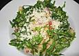 Pasta mit Schinken und Spinat in Thymiansauce
