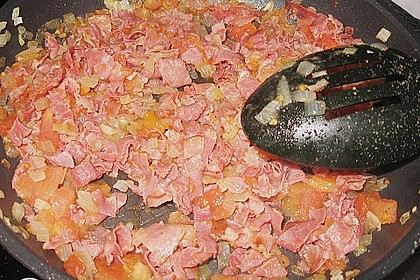 Pasta mit Schinken und Spinat in Thymiansauce 6
