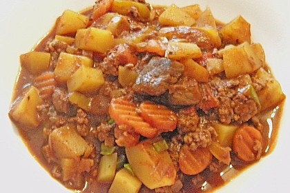 Fleisch - Kartoffeltopf mit Kakao 2