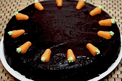 M&ouml;hren - Schokoladen - Torte 4