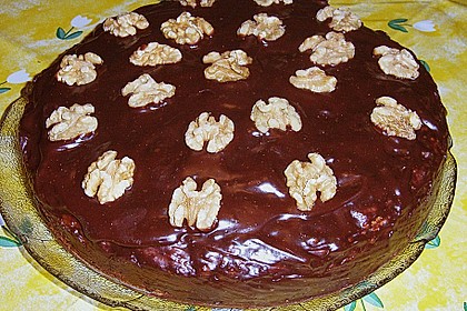 M&ouml;hren - Schokoladen - Torte 3