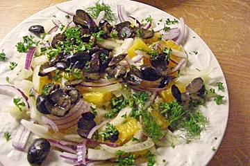 Italienischer Orangen - Fenchel Salat