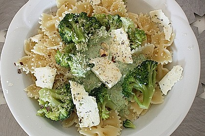 Farfalle mit Brokkolisauce 7
