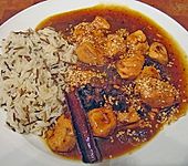 Huhn mit Backpflaumen, Honig und Zimt (Bild)