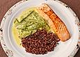 Lachsfilet in Kokosmilch