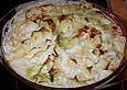 Lachsauflauf mit Wirsing und Pfifferlingen