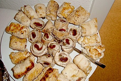 Involtini mit Aubergine, Parmaschinken und getrockneten Tomaten 22