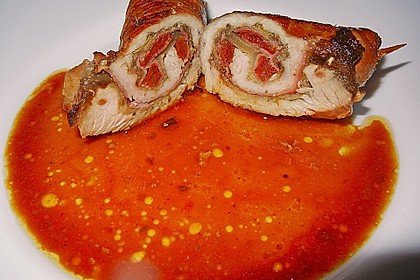 Involtini mit Aubergine, Parmaschinken und getrockneten Tomaten 15