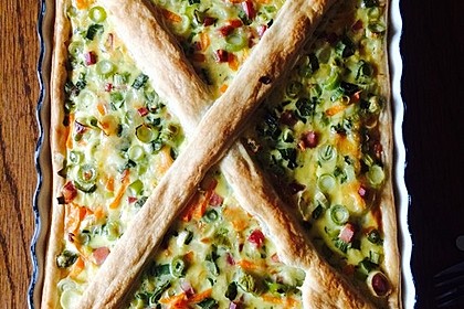 Quiche mit Lauch und Schinken 28