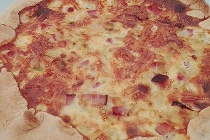 Quiche mit Lauch und Schinken 16