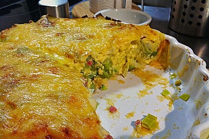 Quiche mit Lauch und Schinken 39