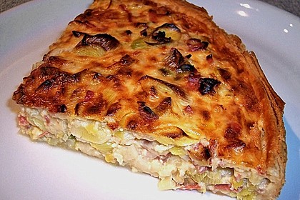Quiche mit Lauch und Schinken 19