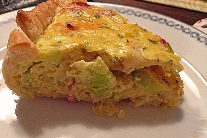 Quiche mit Lauch und Schinken 20