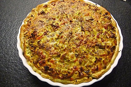 Quiche mit Lauch und Schinken 18