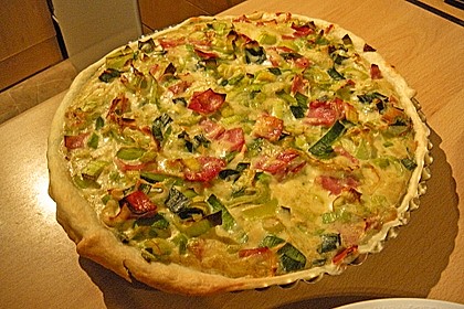 Quiche mit Lauch und Schinken 21