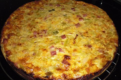 Quiche mit Lauch und Schinken 14