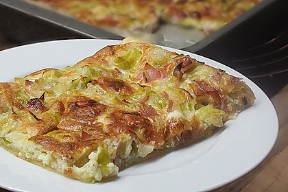 Quiche mit Lauch und Schinken 8