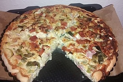 Quiche mit Lauch und Schinken 44