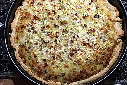 Quiche mit Lauch und Schinken 4