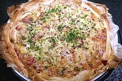 Quiche mit Lauch und Schinken 12